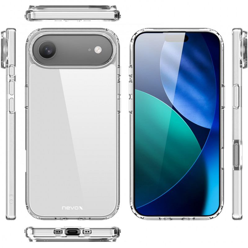 Nevox StyleShell FLEX Case for iPhone 17 Air, Transparent (2511)