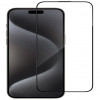 Connect 2.5D Full Cover Glass Screen Protector for Apple iPhone 15, Japan Glue, Anti-Static (CONAPP15FCGAS)