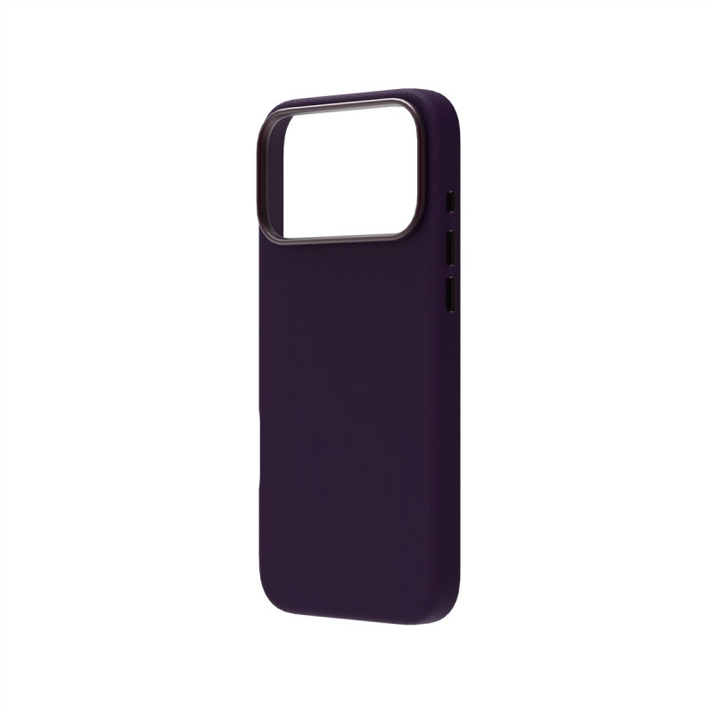 Just Must JM Leather Case with MagSafe for iPhone 18 Pro Max, Purple