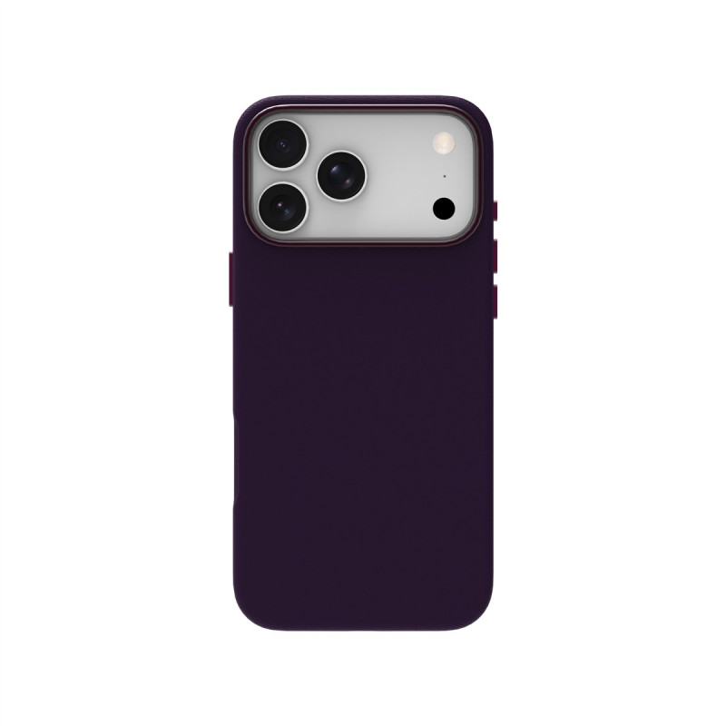 Just Must JM Leather Case with MagSafe for iPhone 18 Pro Max, Purple