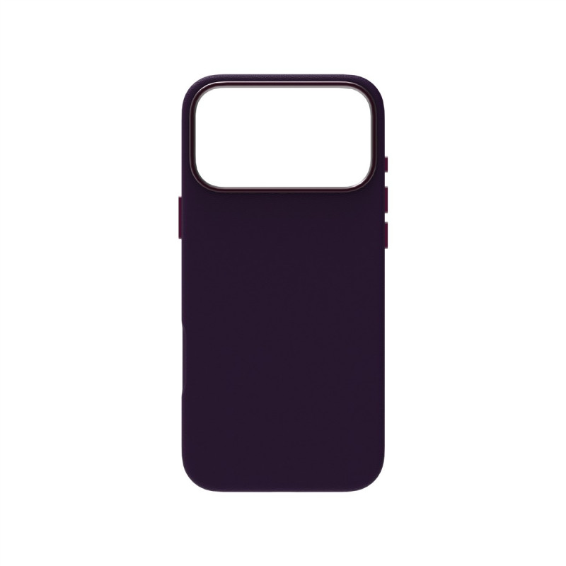 Just Must JM Leather Case with MagSafe for iPhone 18 Pro, Purple