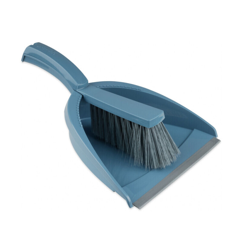 YORK Style Dustpan and Brush Set with Rubber Edge, 23.8x33x10.3 cm