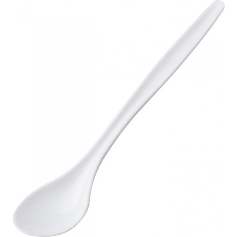 Westmark Egg Spoons, Set of 6, 14.5 cm, White Plastic