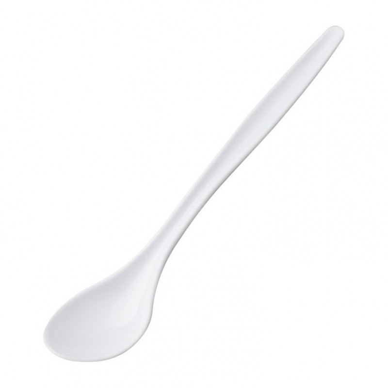 Westmark Egg Spoons, Set of 6, 14.5 cm, White Plastic