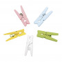 Rayher wooden pegs multicoloured