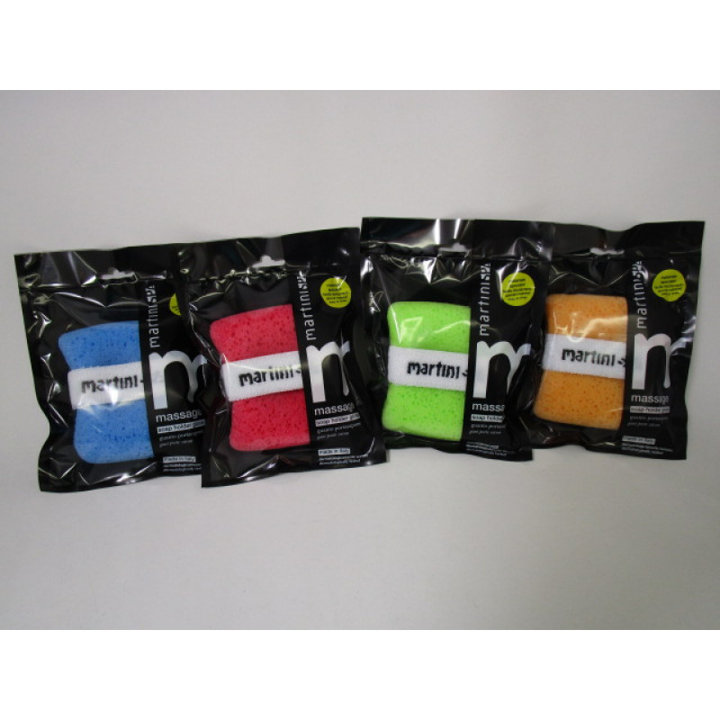 Martini Sponge with Soap Pocket, Assorted Colours