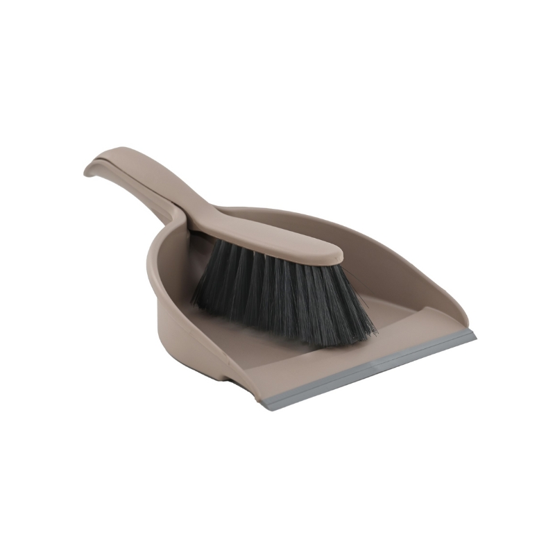 YORK COMPACT Dustpan and Brush Set with Rubber Edge