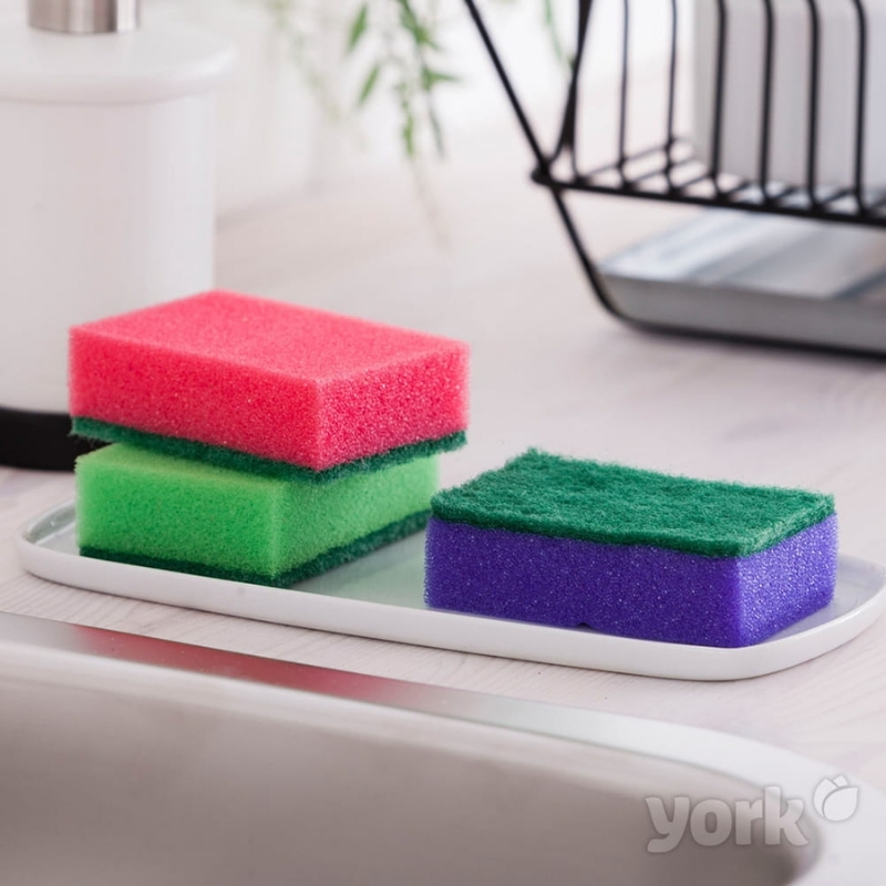 YORK Dishwashing Sponges, 25 + 5 Free (30 pcs)