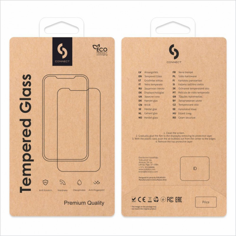 Connect 2.5D Full Cover Anti-Static Tempered Glass Screen Protector for Samsung Galaxy A55