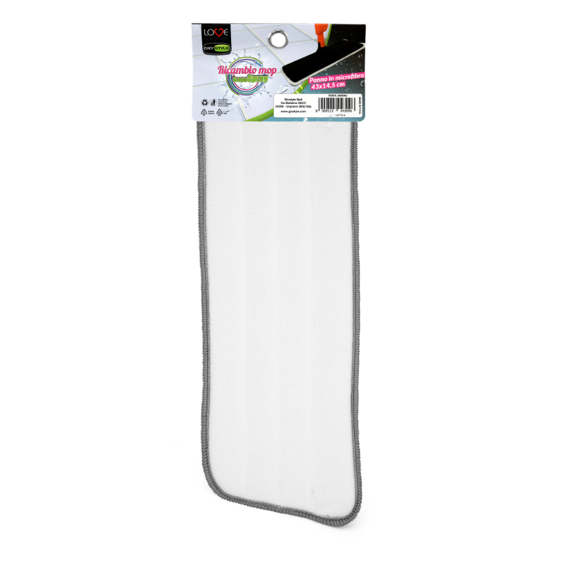 Giostyle Replaceable microfibre cloth for floor brush with sprayer 40cm