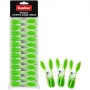 Sauber Plastic laundry hooks 12pcs green
