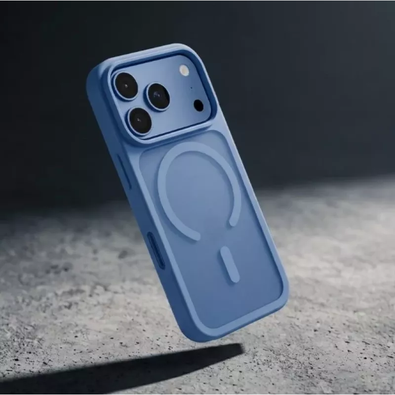 Crong Matte Magnetic MagSafe Case for iPhone 18 Pro / 17 Pro, Blue
