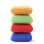 Martini Square Bath Sponges, Assorted Colours, 4 pcs