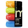 Martini Square Bath Sponges, Assorted Colours, 4 pcs