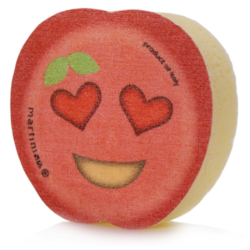Martini Bath Sponge, Fruit Emoji Design, Assorted