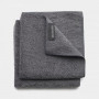 Brabantia Microfibre Cloths, 30 x 30 cm, Dark Grey, 2 pcs