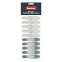 Sauber Plastic Clothes Pegs, Grey, 20 pcs