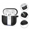 Tech-Protect Silicone Hook Case for Apple AirPods 4, Black