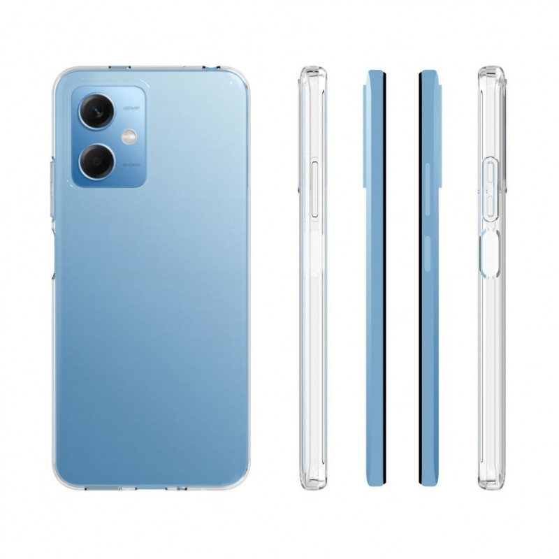 Evelatus Xiaomi Redmi Note 12 5G / Poco X5 5G Clear Silicone Case 1.5mm TPU, Transparent