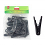 Sauber Plastic laundry hooks 20pcs black