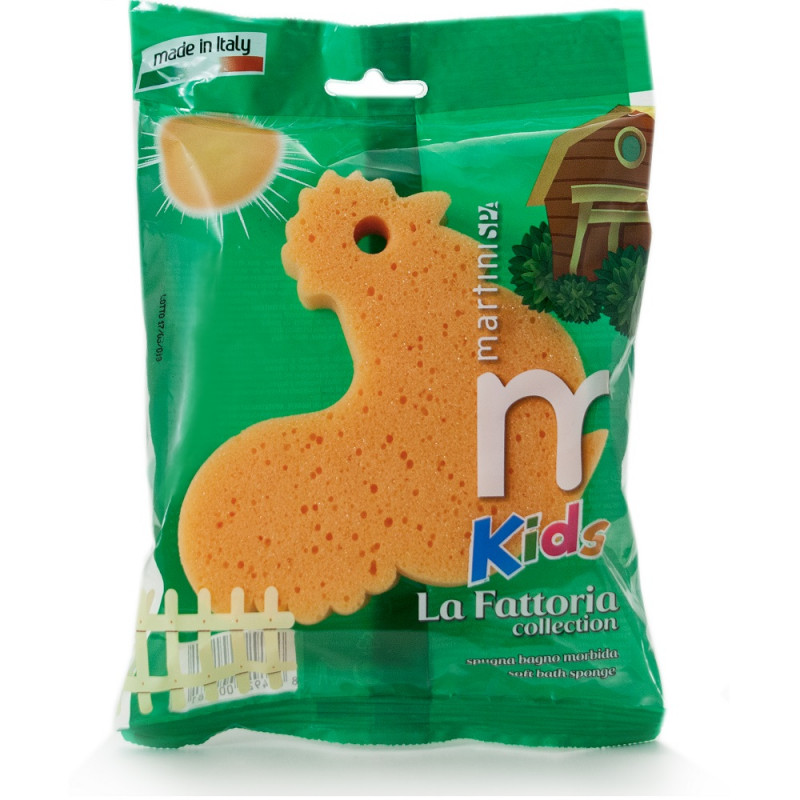 Martini Farm Animal-Shaped Sponge for Children, Assorted Designs