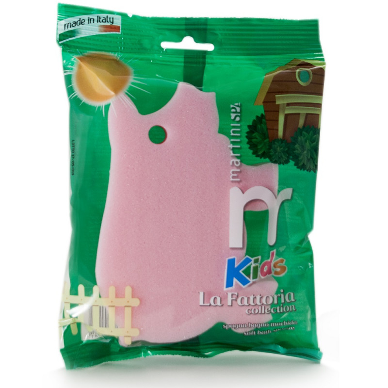 Martini Farm Animal-Shaped Sponge for Children, Assorted Designs