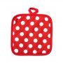 Asi Collection Heat-resistant coaster red with white dots
