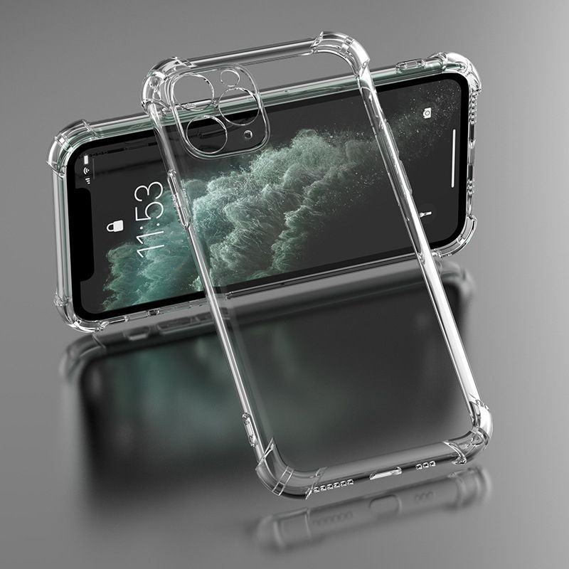 iLike Anti Shock 1.5 mm Case for iPhone 17 Pro Max / iPhone 18 Pro Max 6.9 inch, Transparent, Big Camera Hole