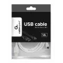 Gembird CCP-mUSB2-AMBM-6-W USB 2.0 A to Micro-USB B Cable, 1.8 m, White