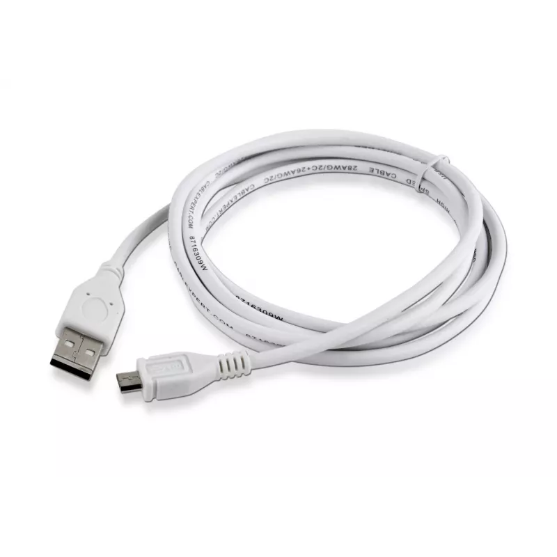 Gembird CCP-mUSB2-AMBM-6-W USB 2.0 A to Micro-USB B Cable, 1.8 m, White