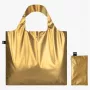 LOQI METALLIC Gold Hand Bag