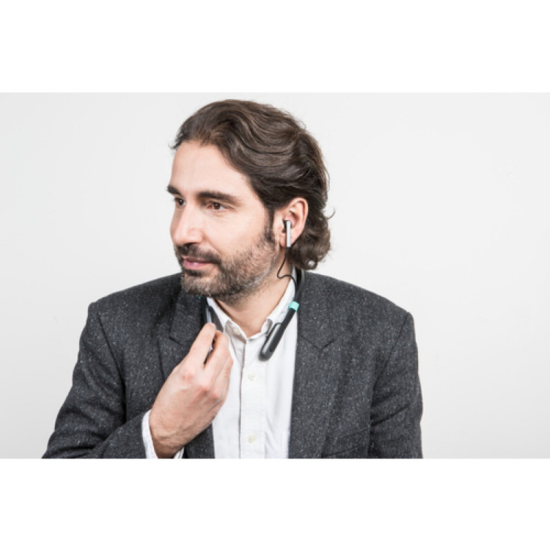 BakkerElkhuizen Tilde Air Premium ANC Wireless Neckband Earphones with Microphone, Black