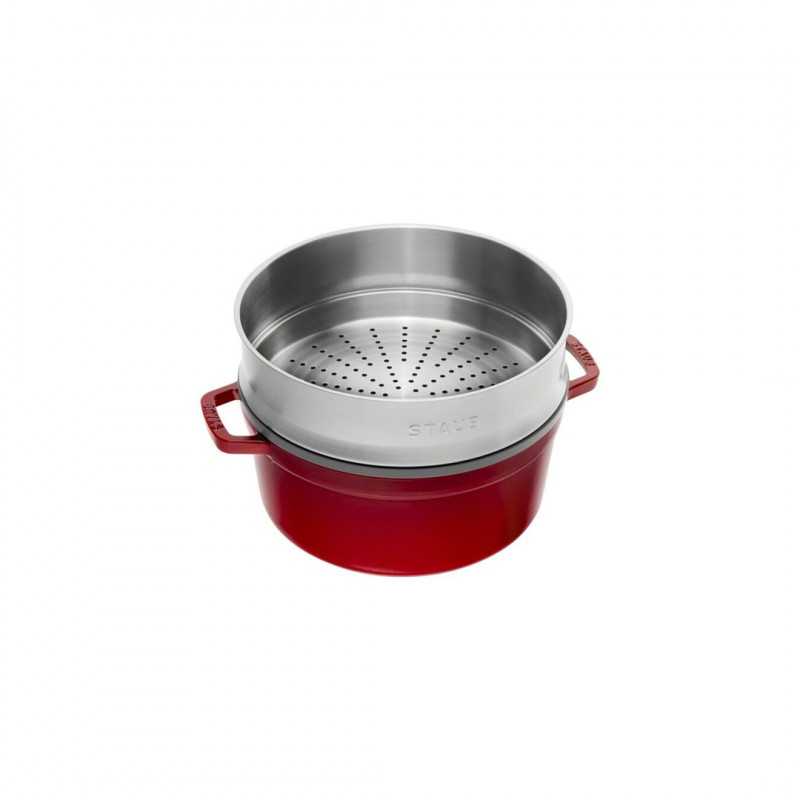 Staub La Cocotte Round Cast Iron Casserole 5.25 L (40510-601-0)