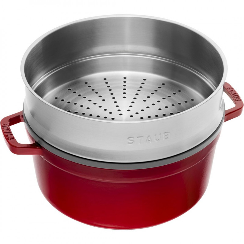 Staub La Cocotte Round Cast Iron Casserole 5.25 L (40510-601-0)