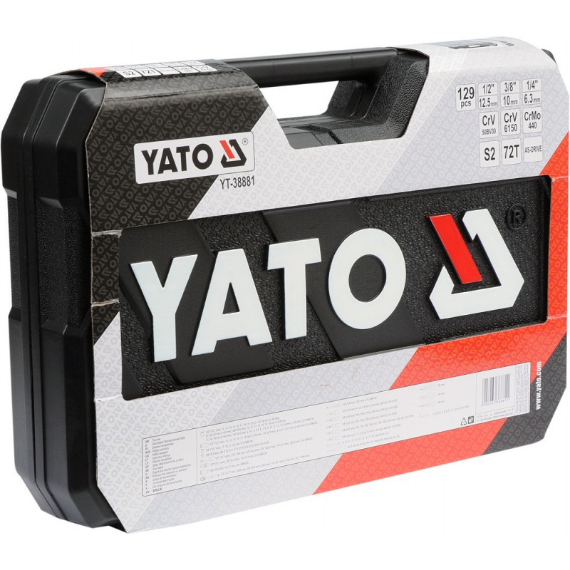 Yato YT-38881 mechanics tool set 129 tools
