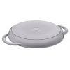STAUB round cast iron grill pan with two handles 40509-522-0 - graphite 26 cm