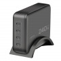 Logilink USB-C Desktop charger, 240 W, GaN, 4-port, 4x USB-C (PD), Black