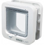 Segula 70935 Cat Flap with SureFlap 4-Way Identification System, Battery-Powered, White, 21x21 cm