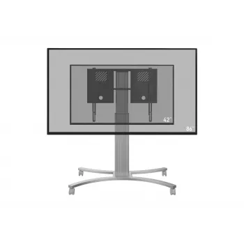 celexon Expert electrically height-adjustable display rolling cart Adjust-4286MS