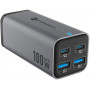 Forcell F-Energy GaN III VT-49 Desktop Charger, 2x USB-C + 2x USB-A, PD, QC 4.0, 100 W, Grey
