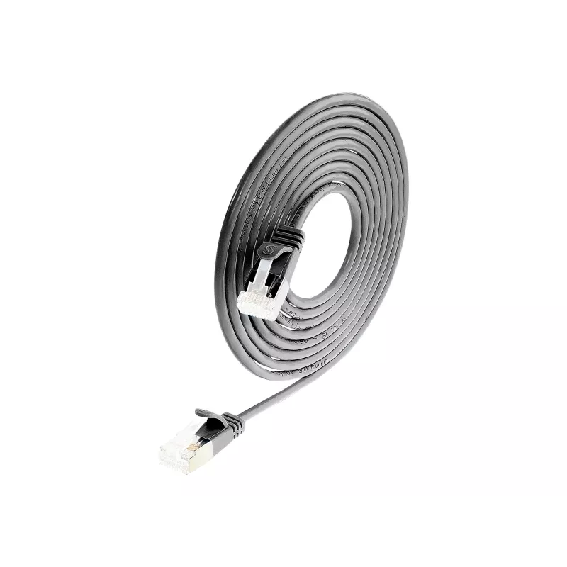 Wirewin Slim Cat6a U/FTP Patch Cable RJ45, 5 m, Black