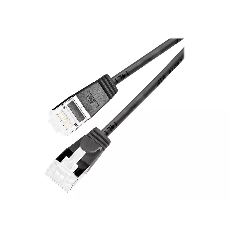 Wirewin Slim Cat6a U/FTP Patch Cable RJ45, 5 m, Black