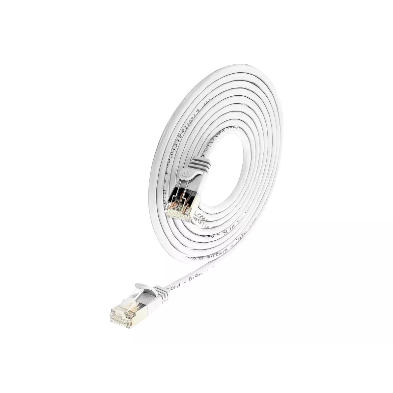 Wirewin Slim Cat6 U/FTP Patch Cable RJ45, 7.5 m, White
