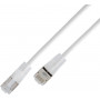 Wirewin SLIM Cat6a U/UTP Lightweight Patch Cable, 10 Gigabit, 7.5 m, Translucent Connectors (SLIM-L-UU-K6A-TL 7.5 WT)