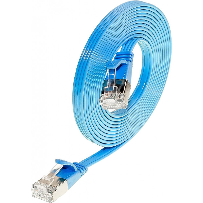Wirewin Slim Cat6 U/FTP Patch Cable RJ45, 0.5 m, Blue