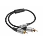 celexon Professional 2x RCA to Stereo Jack M/F Audio Adapter