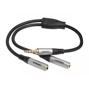 celexon Professional Stereo Jack to 2x M/F Audio Adapter