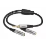 celexon Professional Stereo Jack to 2x M/F Audio Adapter