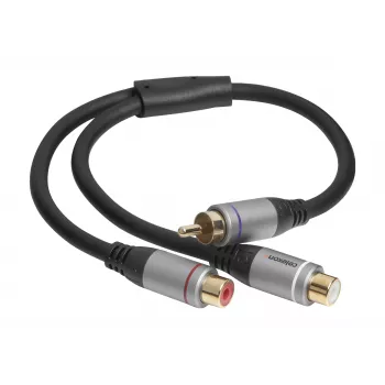 celexon RCA to 2x M/F Audio Adapter, Professional Line