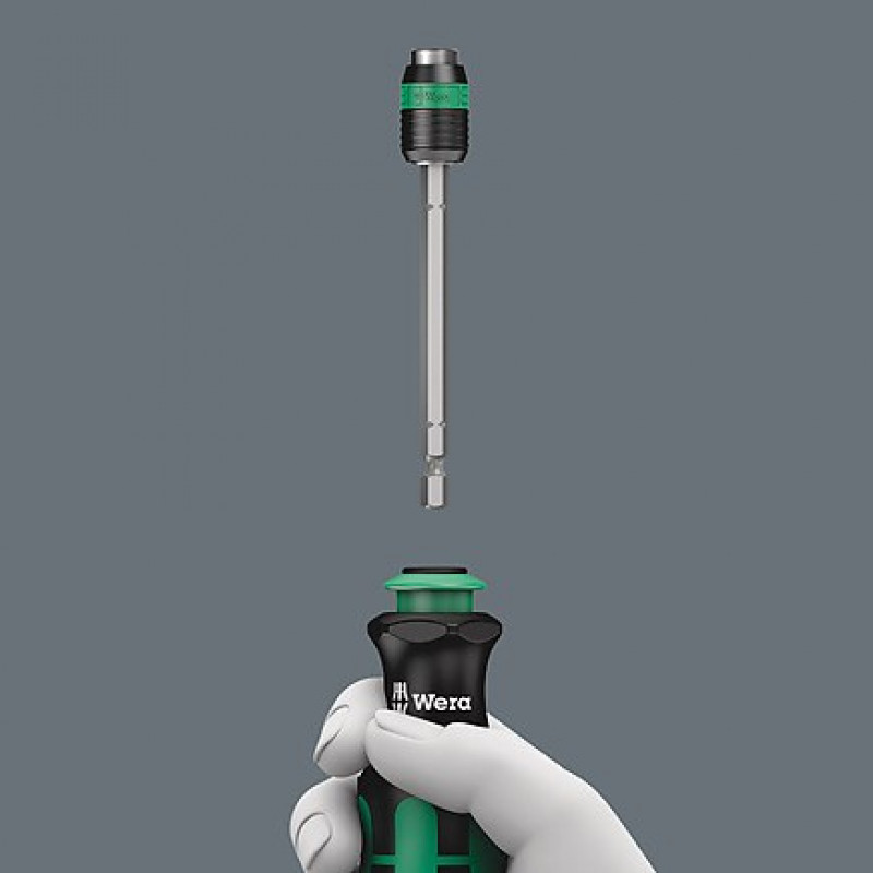 Wera Screwdriver Handle with 1/4 inch Magnetic Bit Holder + 6 Bits